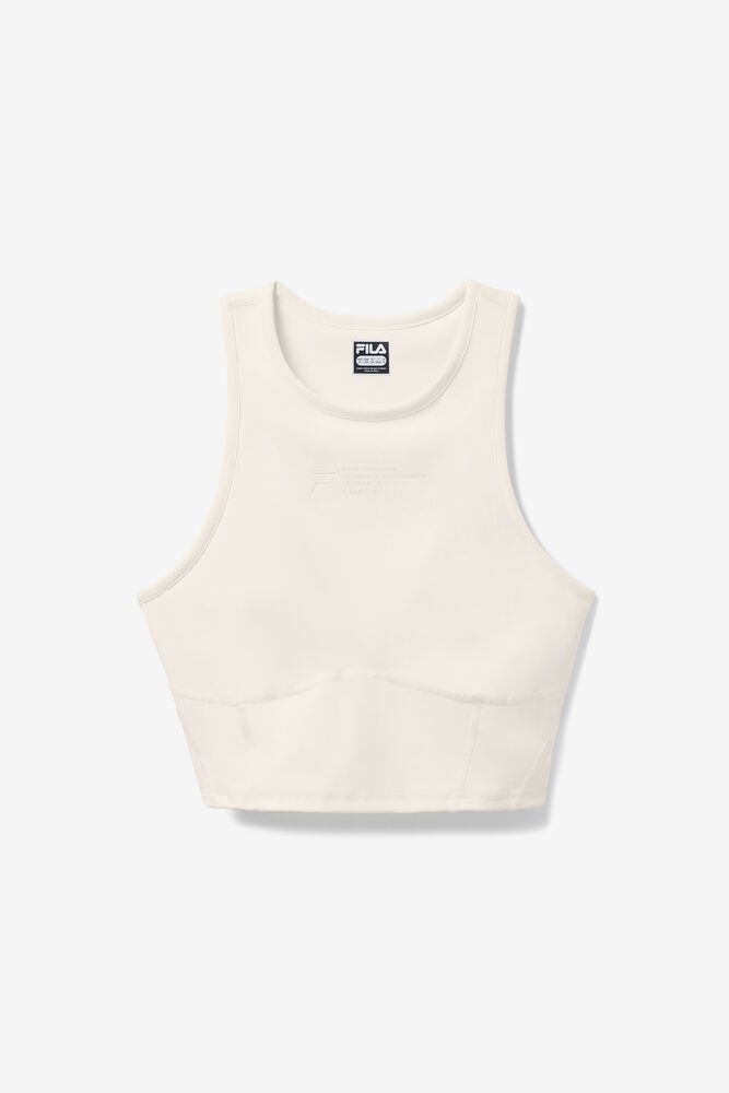 Fila Tank Top Womens White Invigorate Fitted - Ireland 72396-WQVN